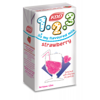 1.2.3 Strawberry Milk (Kids) 125ml