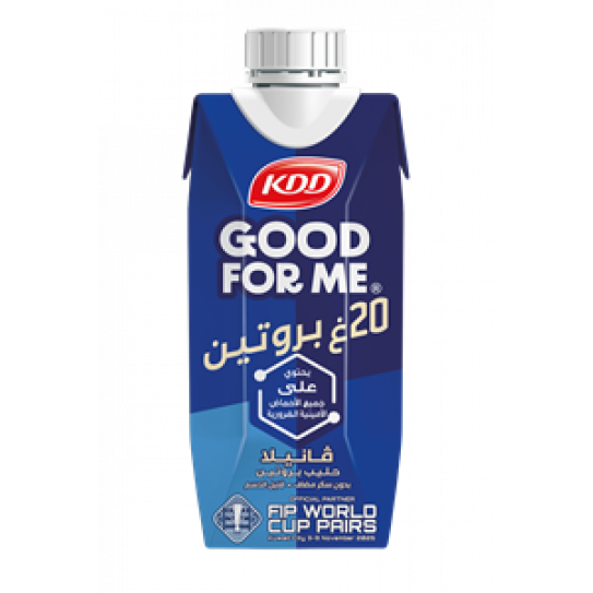 فانيلا حليب بروتين 20 غ (بدون سكر مضاف)